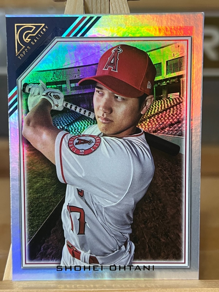 Shohei Ohtani 2022 Topps Gallery Rainbow Foil ERROR Mis-Cut Shadow