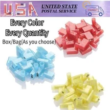 Female Flag Terminals 22-10 AWG Right Angle Electrical Wire Spade Connectors