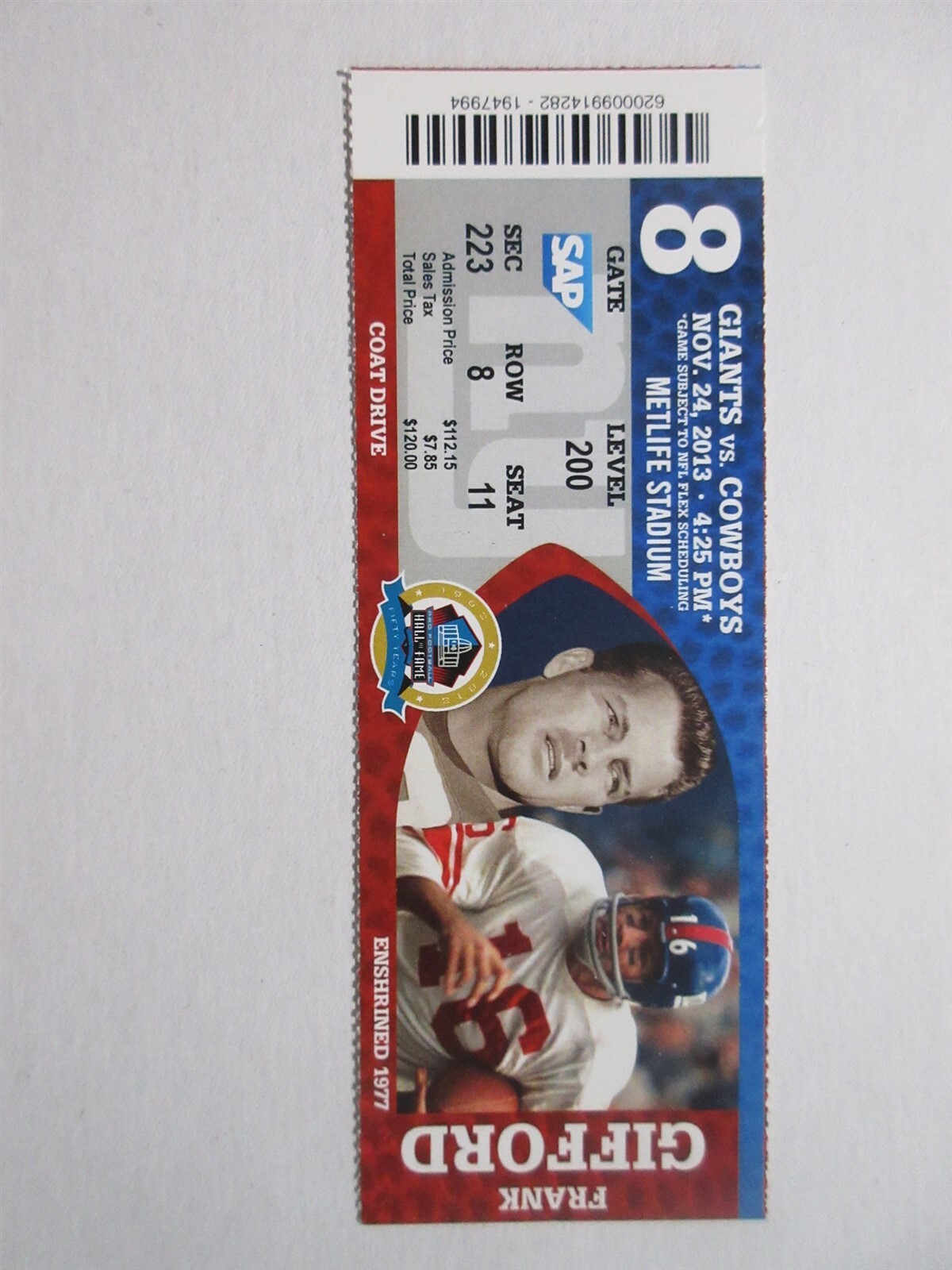 Memorabilia - Frank Gifford