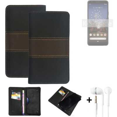 Wallet Case + Kopfhörer für Google Pixel 3a Schutzhülle Hand Tasche