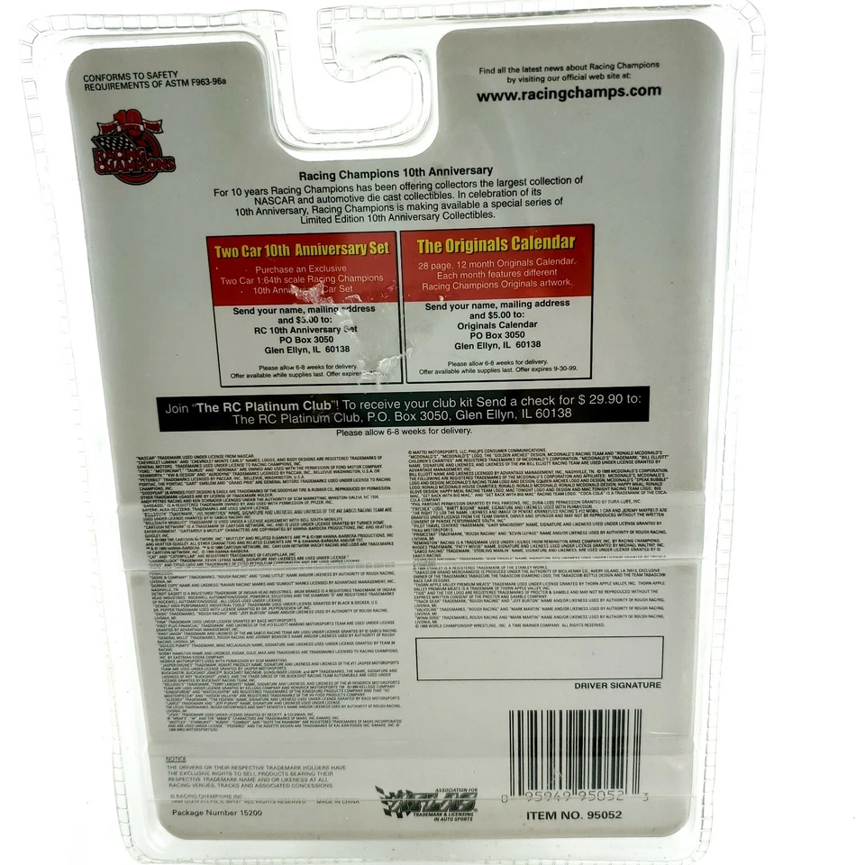 1999 Nascar Racing Champion Kevin Lepage 10 Years Edition Gold Chrome USA Seller - Image 3 of 4