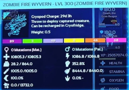 Ark Survival Ascended pve LEVEL 300  ZOMBIE WYVERN PC/XBOX/PS5