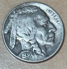 1936 5c Buffalo Nickel Coin #12125  Free Shipping