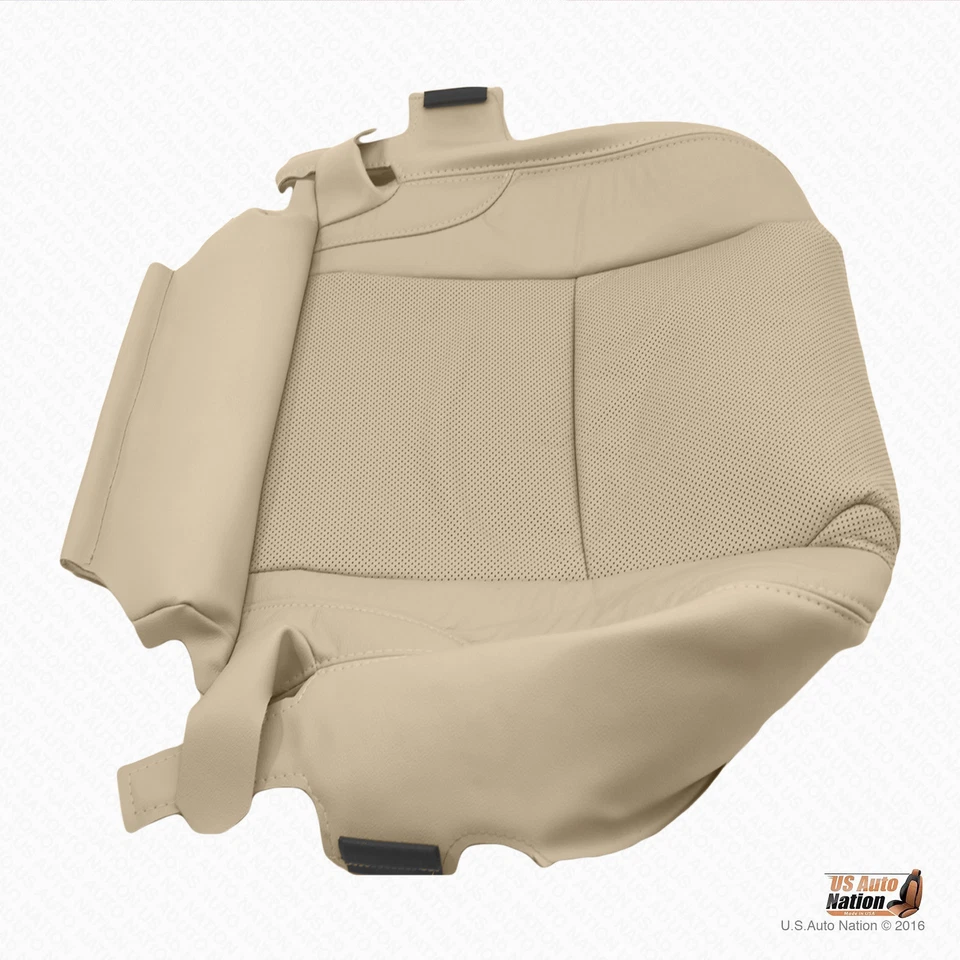 Cubierta de asiento de cuero perforado inferior del conductor delantero bronceado para Lexus IS250 IS350 2010 Foto 3 de 4