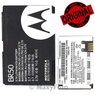 MOTOROLA BATTERIA ORIGINALE RICAMBIO LITIO BR50 BR-50 PER V3 V3I V3XX PEBL U6