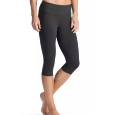 Athleta Chaturanga Knicker Black Capri Crop Leggings Size S