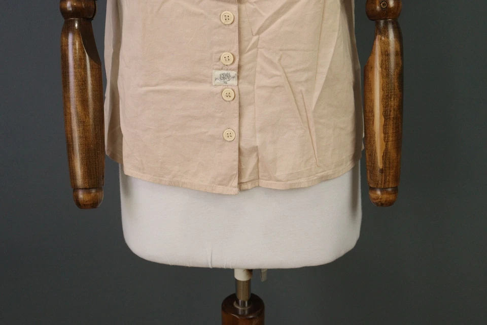 EWA I WALLA Peach Short Sleeve Peter Pan Collar A-Line Tunic Dress Size S - Image 3 of 4