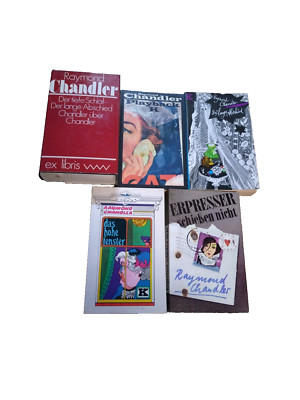 Raymond Chandler Bücher Sammlung 5 Bücher im guten Zustand