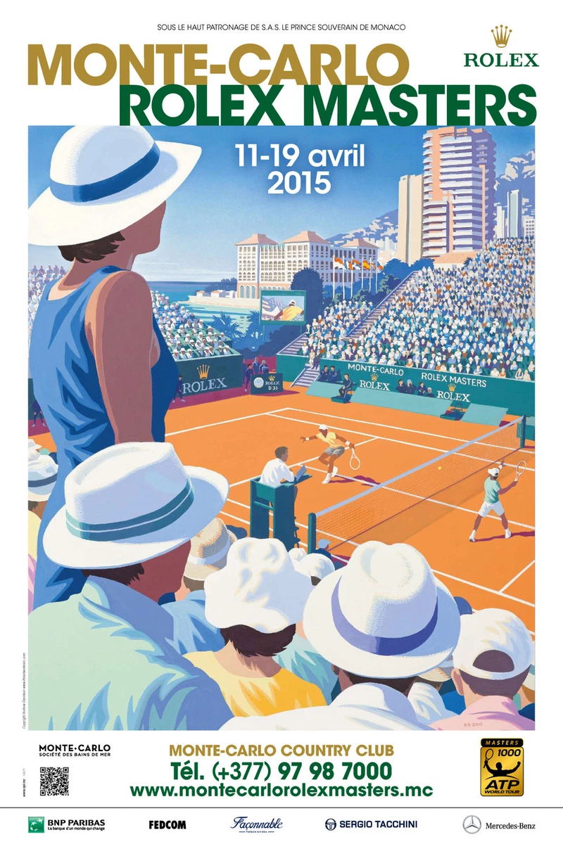 Affiche Monte Carlo tournoi tennis