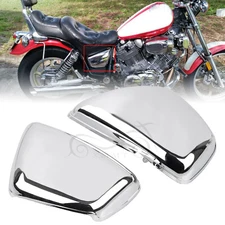 Chrome Battery Side Covers Fit For Yamaha Virago 700/1000 84-Up 750/1100 88-Up