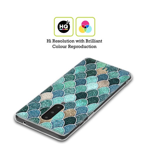 HEAD CASE MERMAID SCALES PATTERNS GEL CASE & WALLPAPER FOR AMAZON ASUS ONEPLUS - Picture 2 of 12