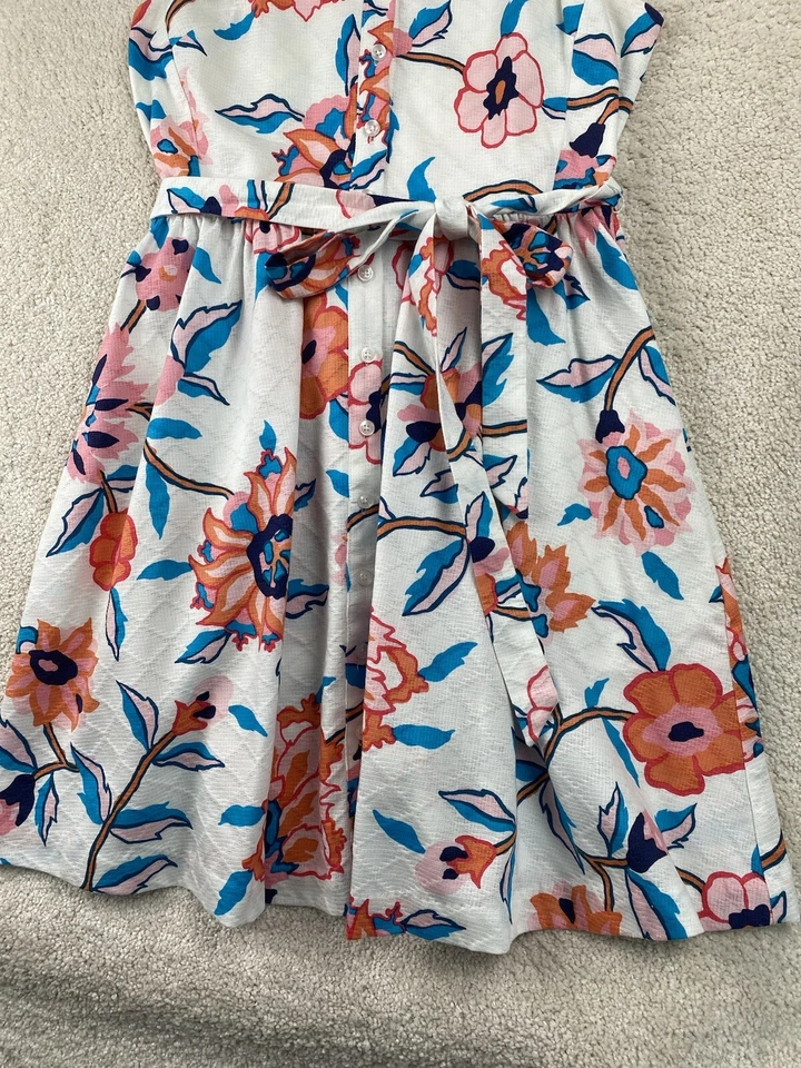 Vestido Camisa Tori Richard 2 Bali Alto Mimi Jardín Fiesta Floral Ajuste Acampanado NUEVO $218 Foto 3 de 4