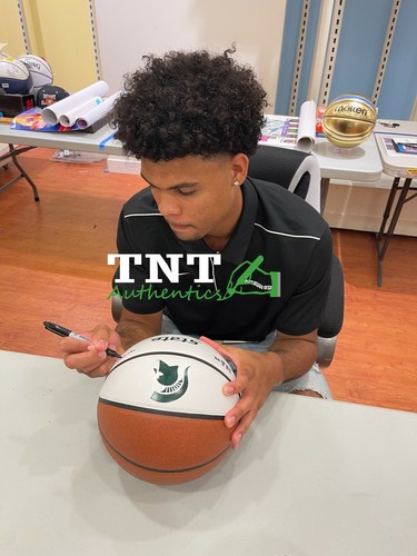 Baloncesto de los Michigan State Spartans firmado y triplicado por Malik Hall - Imagen 4 de 6