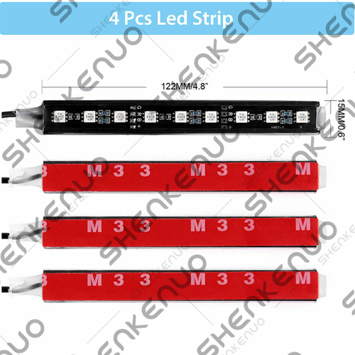 ??Luces LED Para Autos Carro Coche Interior De Colores Decorativas accesorios US - Picture 7 of 11