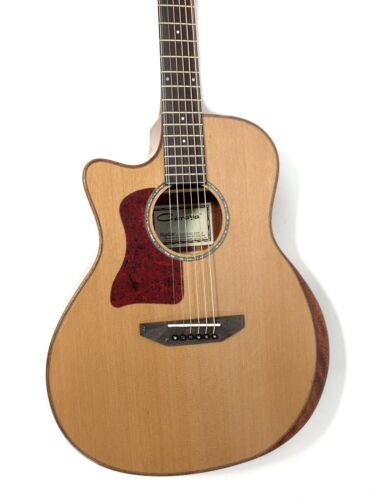 Left Hand Caraya Solid Top Electric-Acoustic guitar with MP3 Player/Recorder - Picture 2 of 12