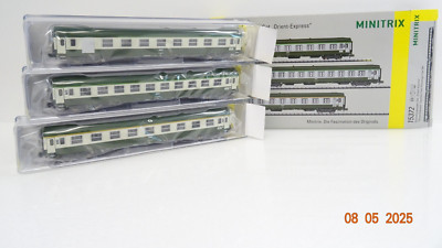 Minitrix N 15372 Schnellzugwagen-Set 3tl. Orient-Express neuwertig in OVP JL562