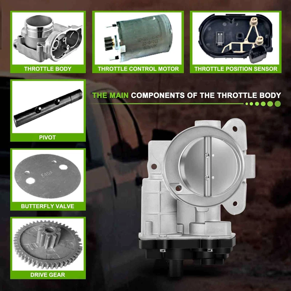 Throttle Body For 2003 2004 2005 2006 Chevrolet Avalanche 2500 8.1L - Image 2 of 4