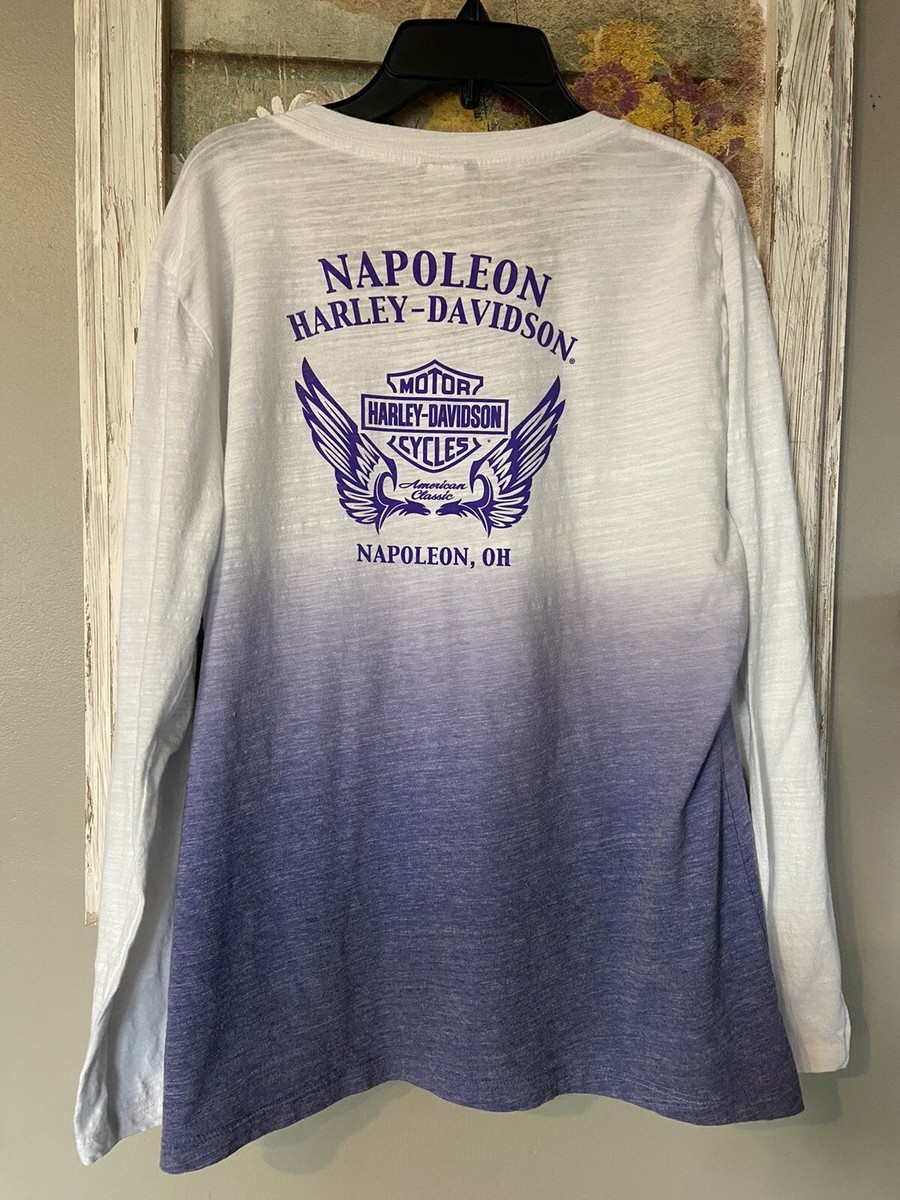 Harley Davidson Women's Long Sleeve Sleeve Tye-Dye T-Shirt
