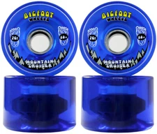 Bigfoot Longboard Wheels 76mm 80A SHR Mountain Cruisers Translucent Blue
