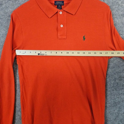 Polo Ralph Lauren Youth Long Sleeve Shirt Size XL 18-20 Orange 100% Cotton SPOT - Picture 8 of 11