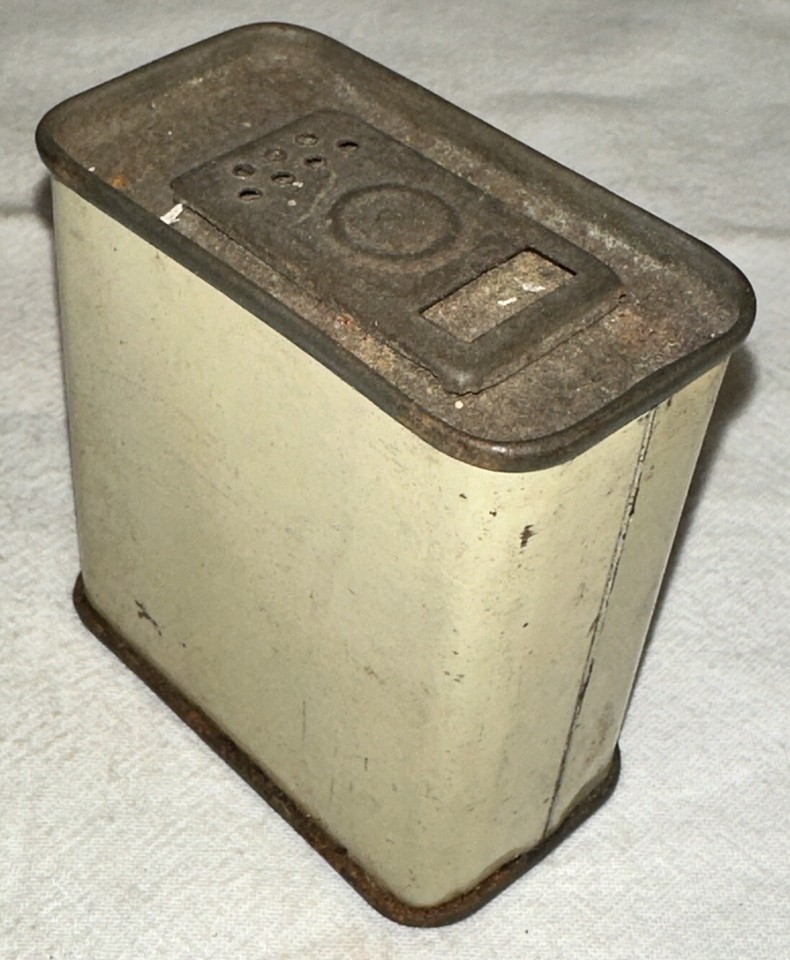ANTIQUE EJAY CAYENNE PEPPER SPICE TIN VAN WERT OH COUNTRY STORE CAN