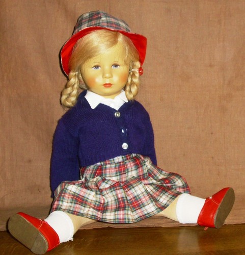Käthe Kruse Puppe-48cm-unbespielt-80iger Jahre-sehr guter Zustand - Bild 8 von 13