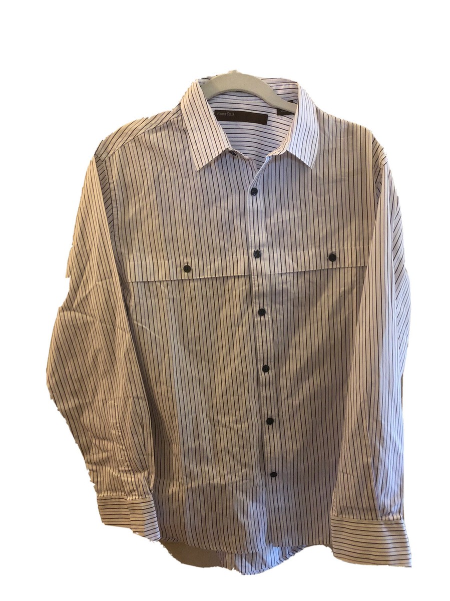perry ellis dress shirts for men Perry Ellis Mens Dress Shirt Long Sleeve Size M Medium