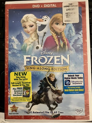 Frozen (DVD, 2013) SING ALONG EDITION Disney Movie Digital NEW