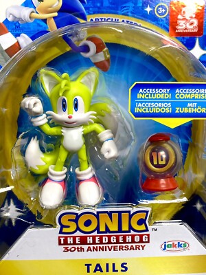 【希少】ソニック フィギュアセット JAKKS 2021 JAKKS Pacific Sonic The Hedgehog 30th ANNIVERSARY: NEON