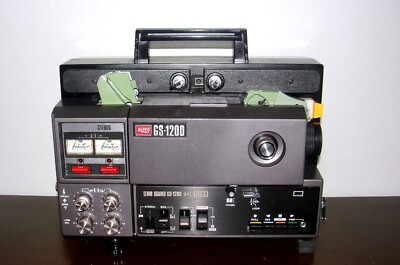 ELMO GS-1200 STEREO SOUND M &O Super 8mm film PROJECTOR