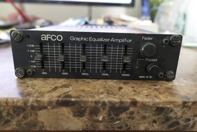 AFCO Graphic Equalizer Amplifier PB-30E Vintage **RARE FIND** Made in Japan