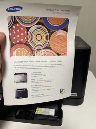 Samsung CLP-325W Color Expression Workgroup Wi-Fi Laser Printer CLP-320 Series - Picture 20 of 24