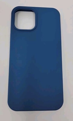 ouxul compatible W/ iPhone 12 Pro Max 2020 6.7'' Denim Blue Slim Protective Case 