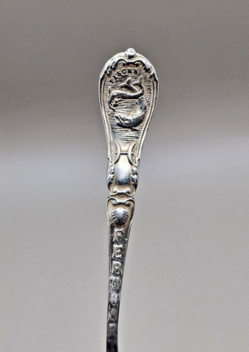 Sterling Silver Zodiac "Pisces" Souvenir Tea Spoon by Levi & Salaman 1907 - Picture 13 of 20
