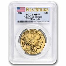 2026 1 oz Gold Buffalo MS-69 PCGS (FirstStrike®) 4201.65 per troy oz