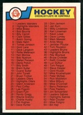 1983-84 O-Pee-Chee Hockey Checklist 1-132 #134