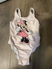 Minnie Mouse 1 Piece Polka Dot Swimsuit Little Girls Size 4T