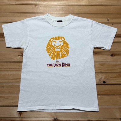 Vintage 90s Disney Lion King Broadway Musical Graphic T-Shirt Youth Medium