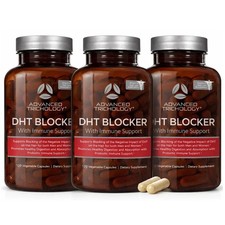 Advanced Trichology DHT Blocker   Hair Growth Supplement   120 Capsules 3 pack