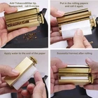 Vintage Square Cigarette Roller Brass Joint Roller Machine Use with 70mm Papers
