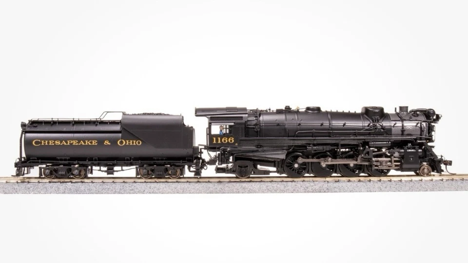 Broadway Limited HO Scale C & O K-2 Mikado #1166 DC/DCC/Sound/smoke/NIB - Image 3 of 4