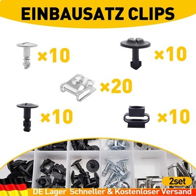 120tlg. Befestigung Clips Unterfahrenschutz Motorschutz für VW Audi A4 S4 S6 B8