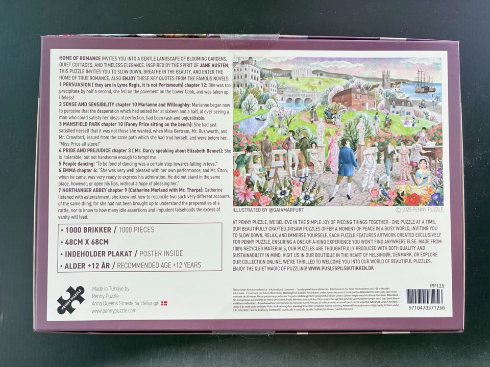 House Of Romance 1000 Pieces Penny Puzzle Hard To Find - COMPLETE  - Image 2 of 4