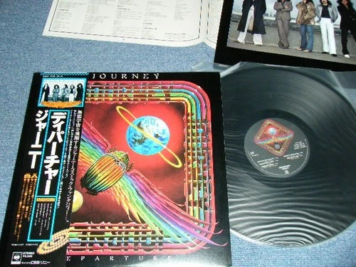 JOURNEY Japan 1980 25AP-1796 NM LP+Obi+QUESTIONNAIRE Postcard  DEPARTURE
