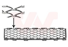 Lüftungsgitter Stoßfänger vorne passend für Fiat 500 312_ 312 1.2 0.9 1.4