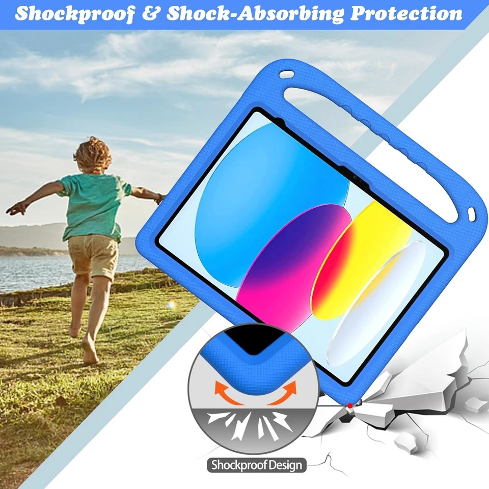 Kids Case for iPad A16 10th Gen (10.9-inch)/11th (11-inch), Blue  - Image 3 of 4