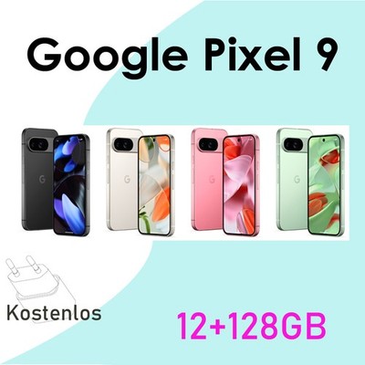 Neu Google Pixel 9 12+128GB 5G Android Ohne Simlock Simfree 6,3'' Nano SIM