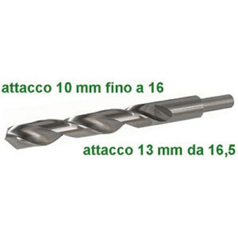 Punta HSS DIN 338 Ø 19,5mm - Codolo Ridotto 13mm - Uso Industriale