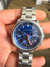 Orologio Michael Kors Uomo Quarzo Cronografo Quadrante Blu Data Tachimetro 41mm 5m