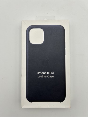 OEM Genuine Apple Leather Case for iPhone 11 Pro & 11 Pro Max - Midnight Blue